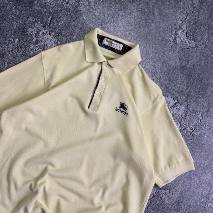 Футболка поло вінтажна burberrys у пісочному кольорі, burberry luxury