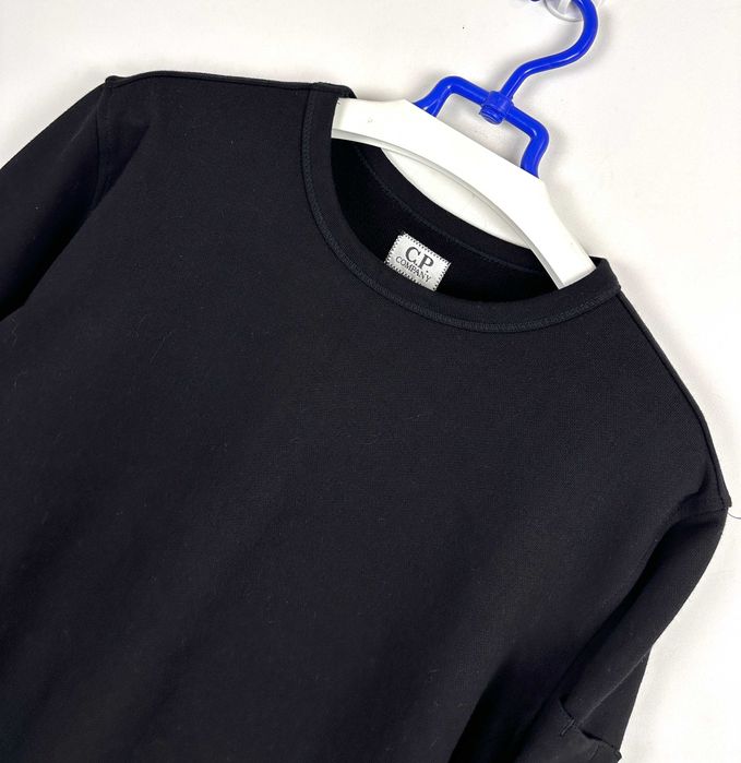 Bluza męska C.P Company czarna casual ze szkiełkiem crewneck r. M