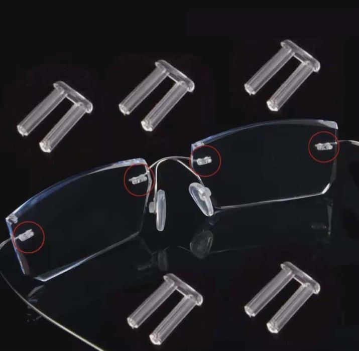 Заглушки, втулки, фурнітура для безрамкових окулярів 1,8 мм/1мм/7 мм