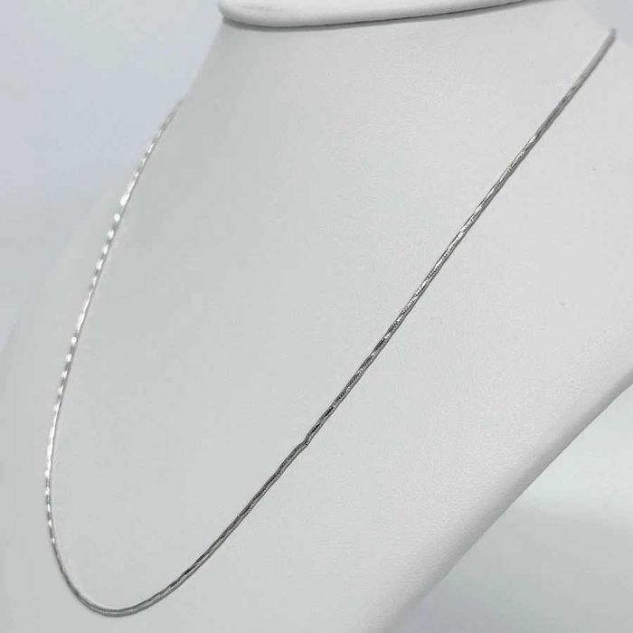 Ciekawy srebrny łańcuszek damski o splocie linka 2,9G 925