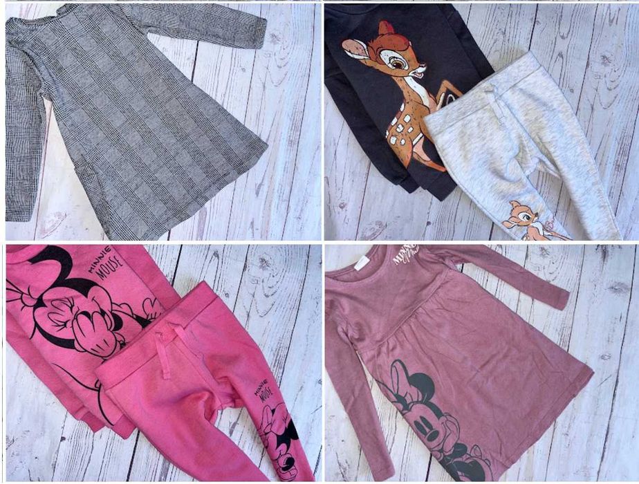 r.86-92 MEGA PAKA 61szt ZESTAW UBRANEK dla córci dziewczynki PEREŁKI