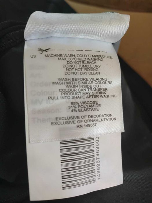 Nowe czarne spodnie bojówki 36