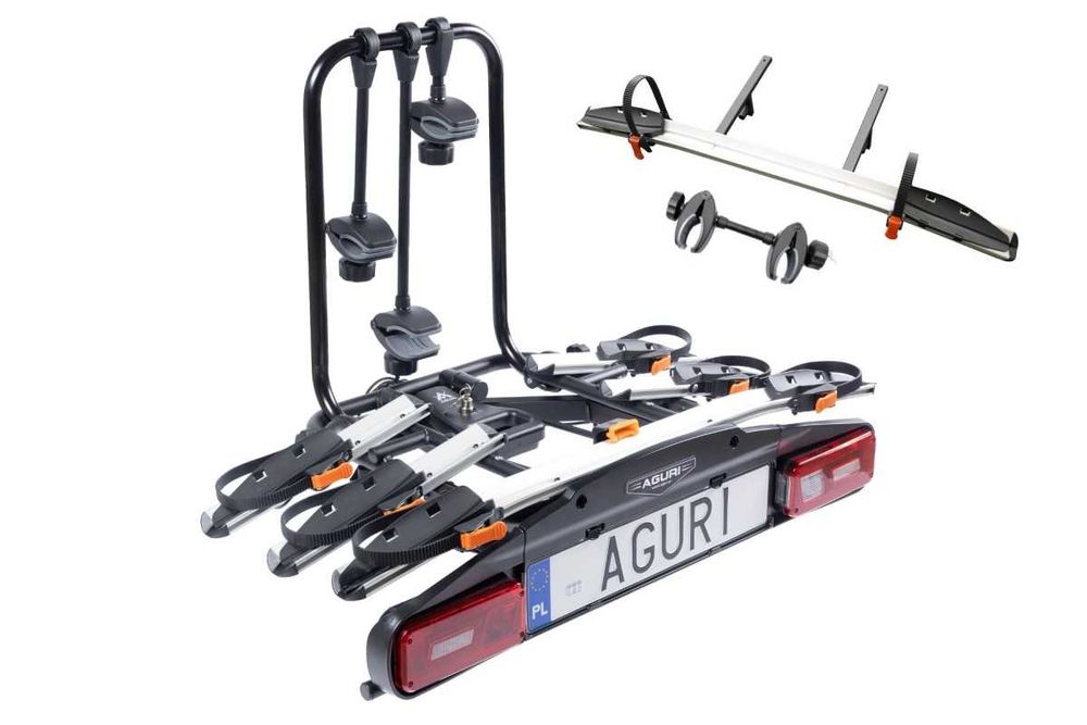 Aguri Active Bike Pro 3+1 Silver Platforma rowerowa na hak na 4 rowery