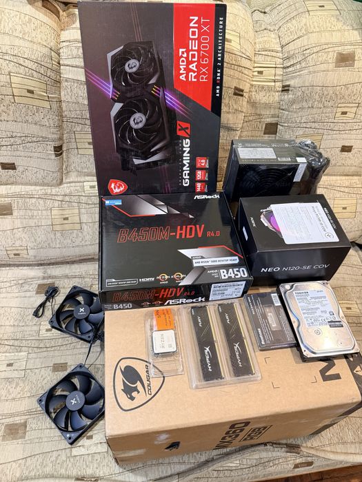 Компьютер Ігровий Ягуар Ryzen 5+ssd 1.5тб м2+16 ddr+MSI RX6700XT 12gb