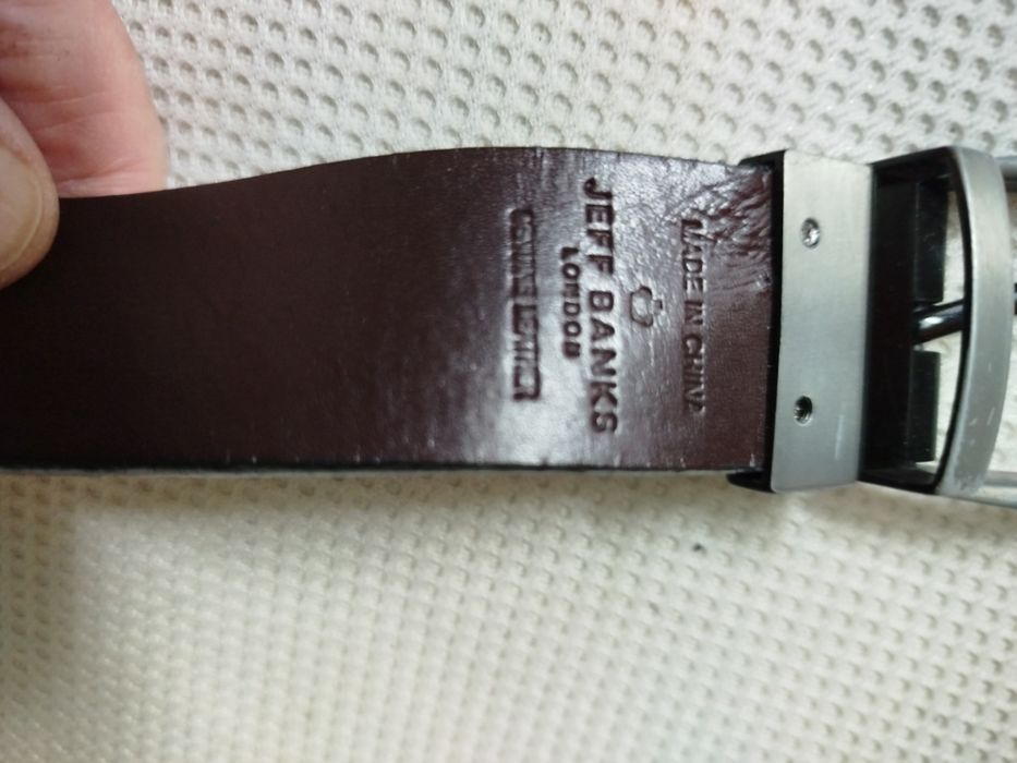 Pasek skórzany męski