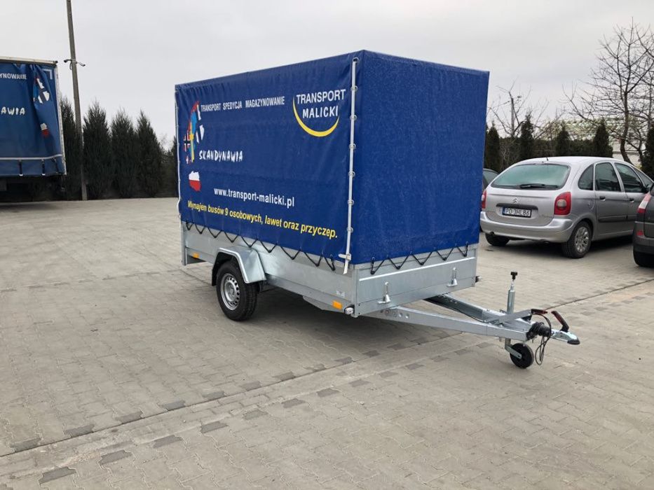 Wynajem przyczep, przyczepka DMC 750kg KAT. B + najazdy do 1200kg