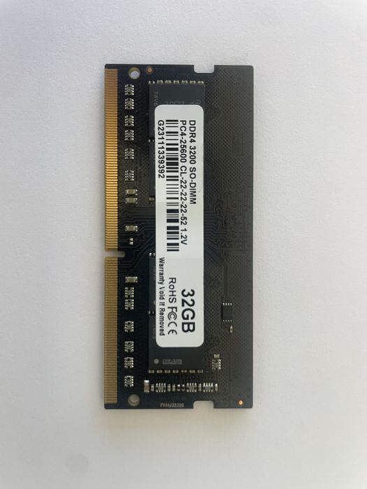 RAM 32GB DDR4 3200MHz SO-DIMM PC4-25600 Portátil