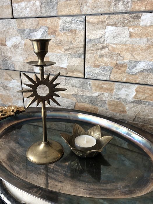 Ozdoby mosiezne swieczniki