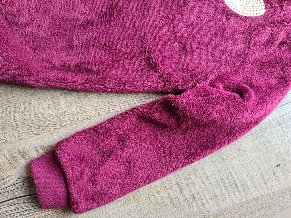 Bluza polarowa ciepła KIK koko rozm 110 burgund