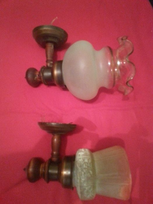 Lampa kinkiet oświetlenie 2 sztuki PRL