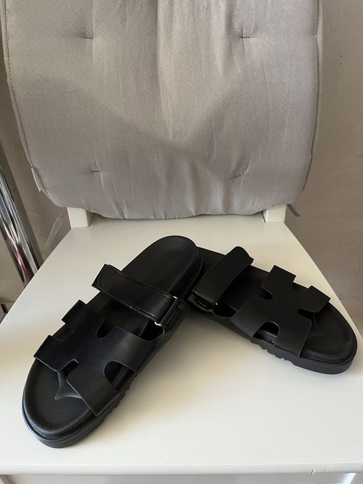 Klapki damskie czarne roz 40 (39) dł wkł 24 cm