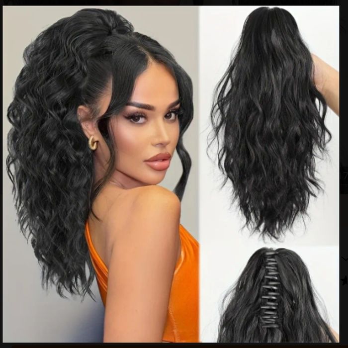 Хвост на заколке 35см