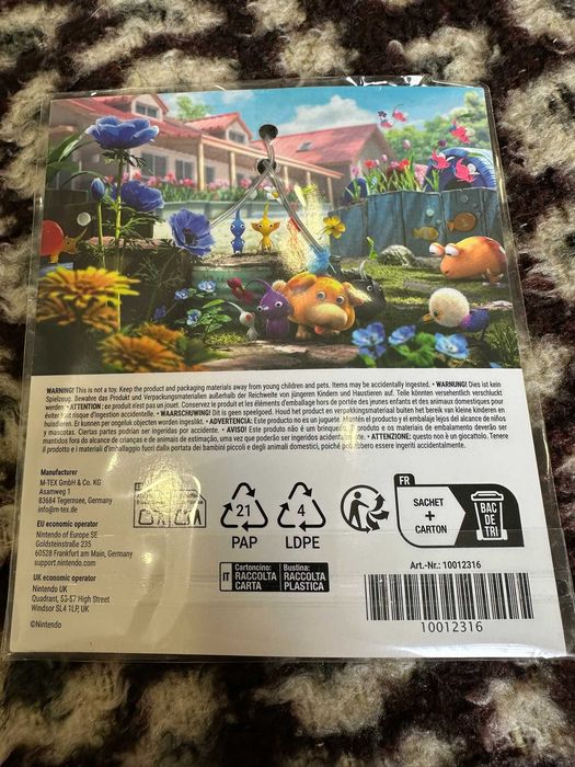 Porta-chaves 3D de borracha Pikmin 4 (Pikmin azul)