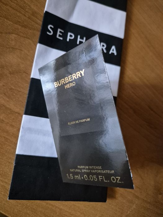 Nowość 2026! Zapach męski z Sephora! BURBERRY Hero Elixir de Parfum Intense 1,5 ml zapach skórzany