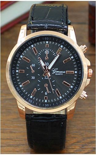 NOWY stylowy zegarek męski kwarcowy marki GENEVA.