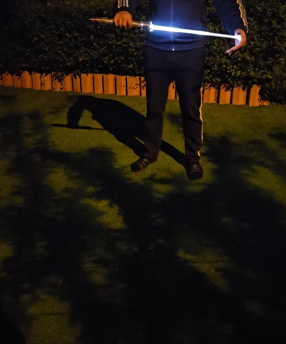 A Saga Star Wars, Sabre de luz 3D de A Ascensão Skywalker com luz, acessório para cosplay