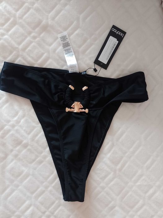(42/XL) Bogato zdobione majtki plażowe z Londynu, dół bikini, NOWY
