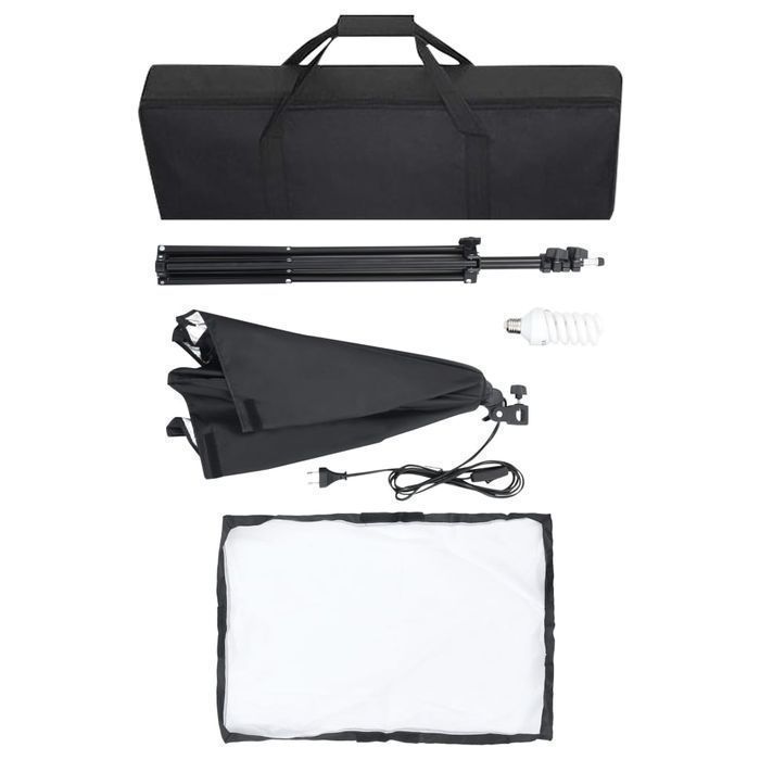 Vidaxl Fotograficzny Zestaw Studyjny Z Lampami Softbox I Tłem