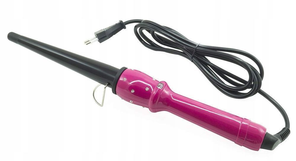 outlet agd drobne lokówka stożkowa tempodisaldi em7531 różowo/czarne