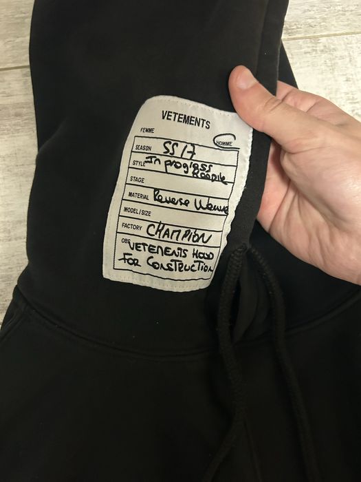 Vetements x Champion SS17