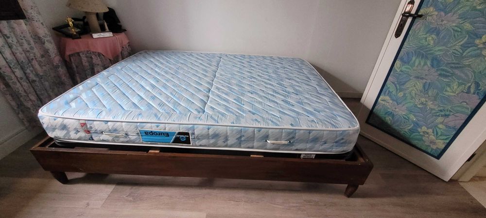 estrado cama mais colchão