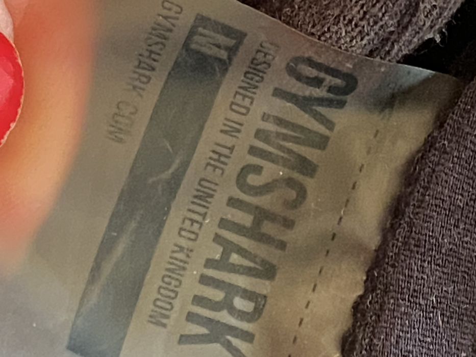 GymShark czarna bluza M bawełna kaptur