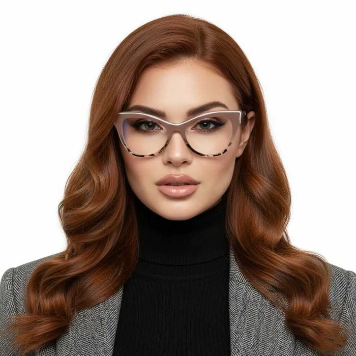 Жіночі комп’ютерні окуляри метелик для зору + Плюсова Код 2064 C2