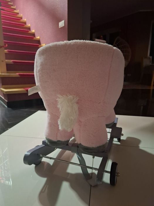 Bujak konik na biegunach 2w1 z oparciem