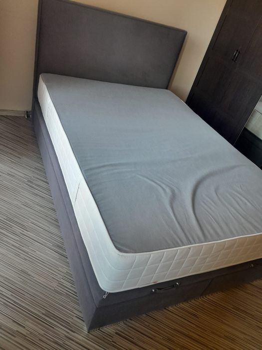 Rama łóżka + materac Ikea