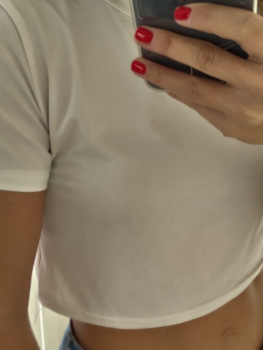 T-shirt curta branca