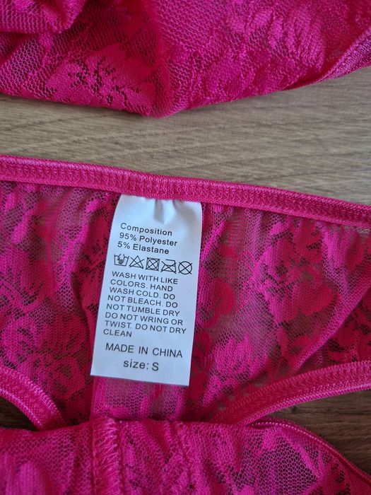 Komplet bielizny koronkowej S