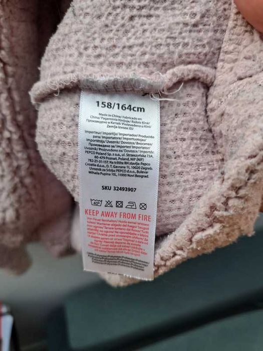 Ciepła bluza teddy z kapturem Destination | rozmiar S