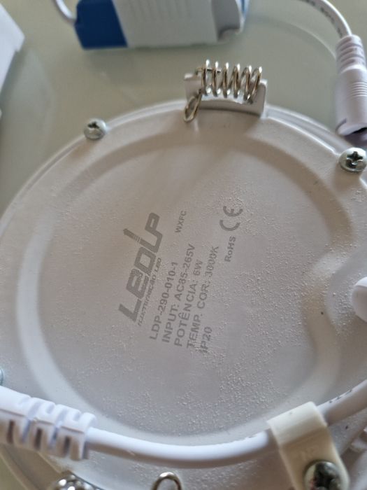 20 Paineis Led 6W 3000K