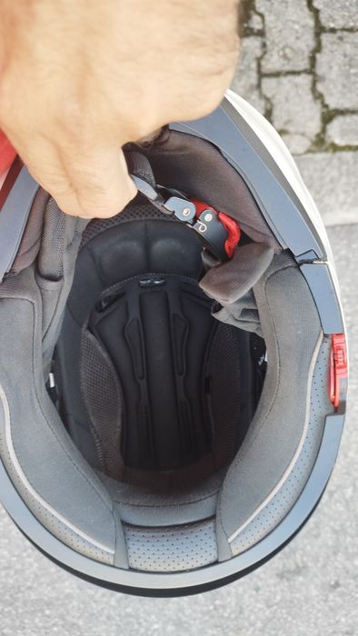 Capacete ACERBIS BOX G-348 Branco C/ Equip.  comunicação Bluetooth