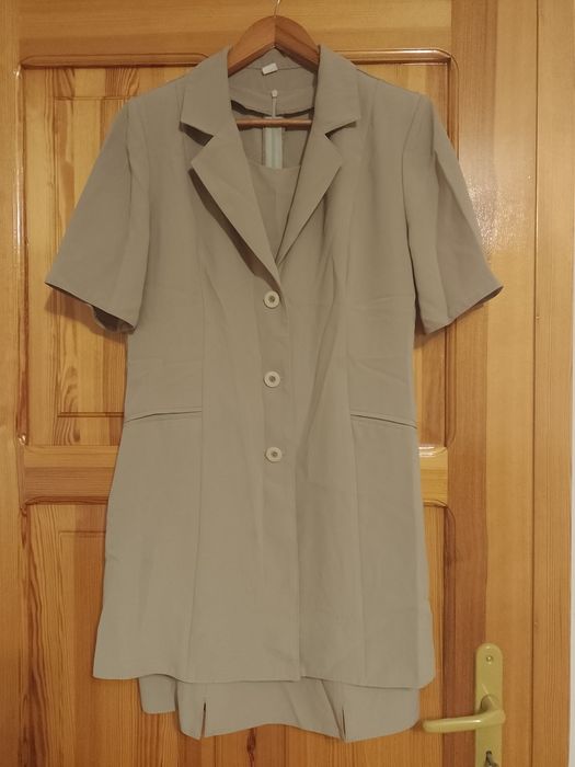 Komplet długi żakiet i sukienka