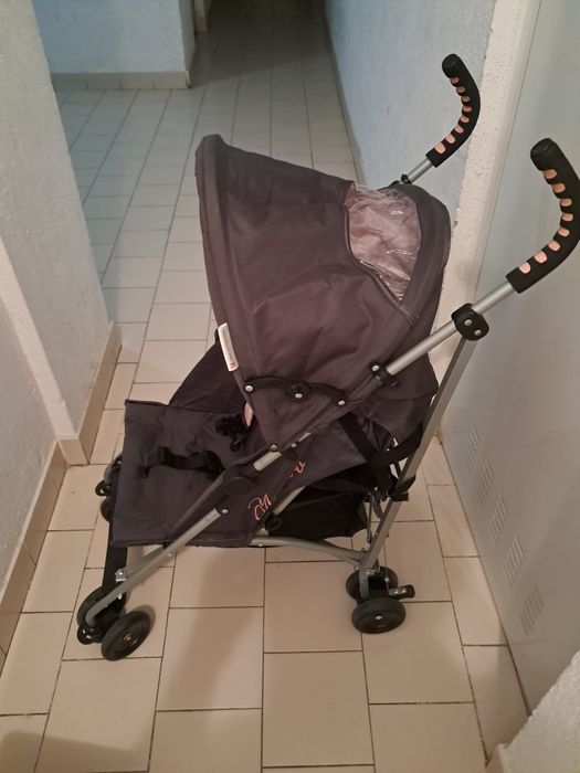 Carrinho de bebe Rosa rebatível 2 posições Asalvo