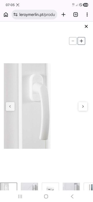 Janela oscilobatente em PVC 100x115 cm com estore branco