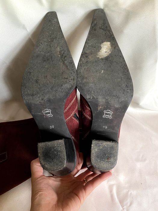 Botas de senhora estilo cowboy meia perna