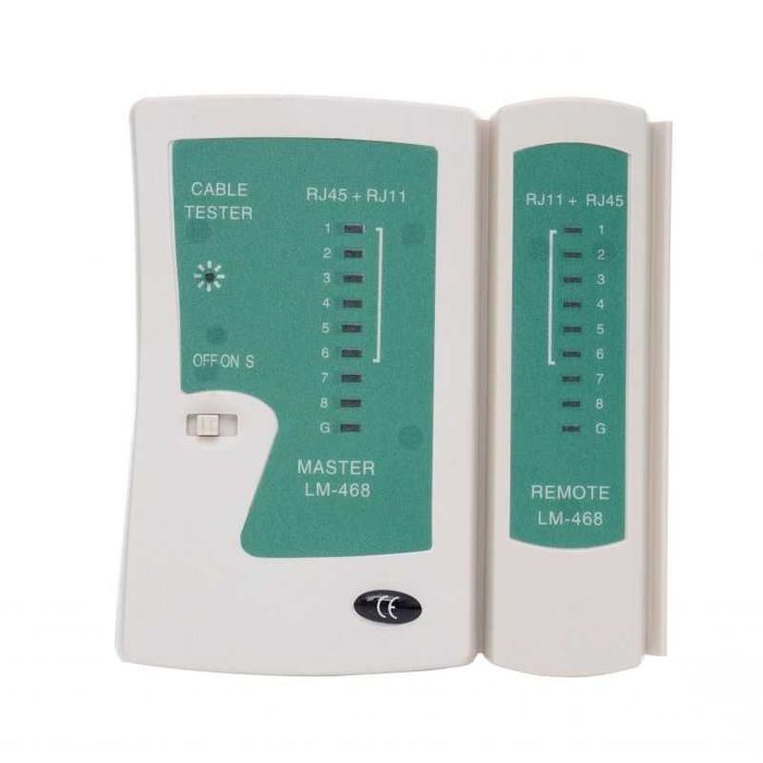 Zaciskarka RJ45 Ściągacz izolacji Tester kabli LAN sieciowy kd10881
