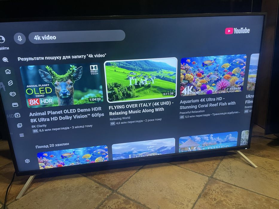 Телевізор Sharp 50 smart tv 4k
