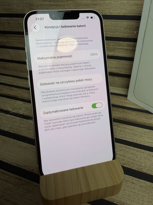 iPhone 13/Starlight/100% Kondycji/Super Stan/Pełen Zestaw