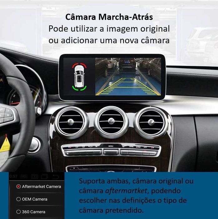 Auto Rádio Ecrã Mercedes