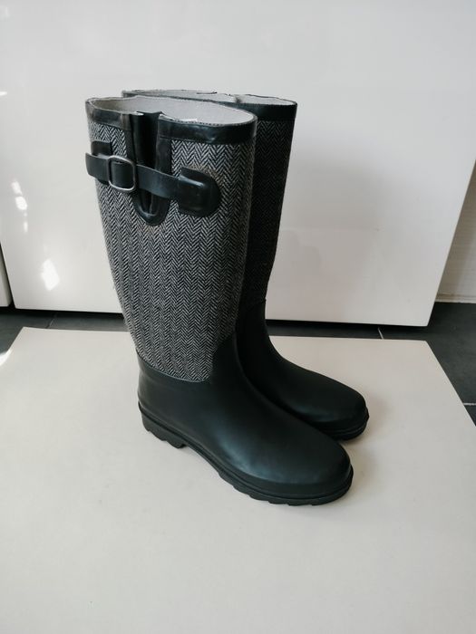 Galochas com tweed cinzento escuro • 37