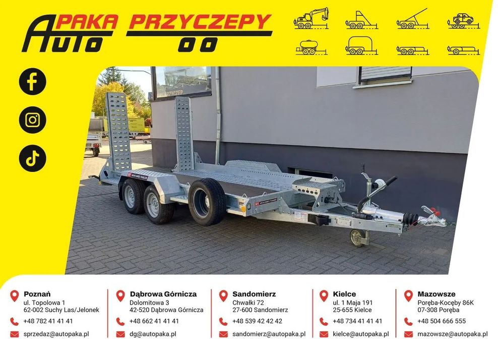 Brian James Trailers Digger Plant 2, 370X170 Cm, Dmc Kg, Z