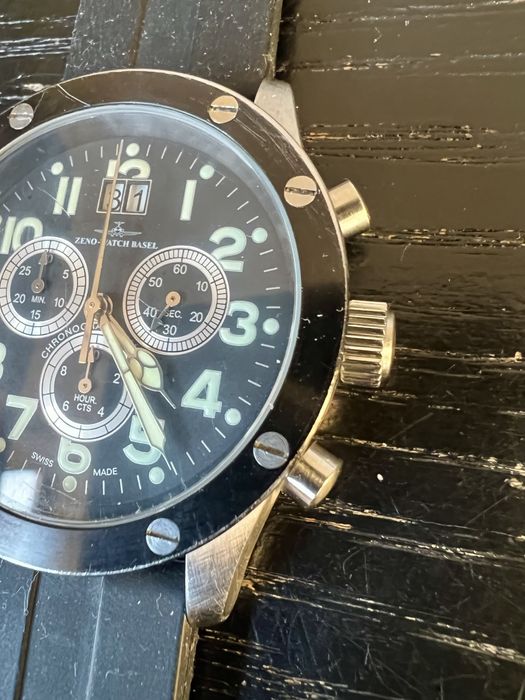 Relogio Zeno Watch Basel Screws 5040 Chorograph