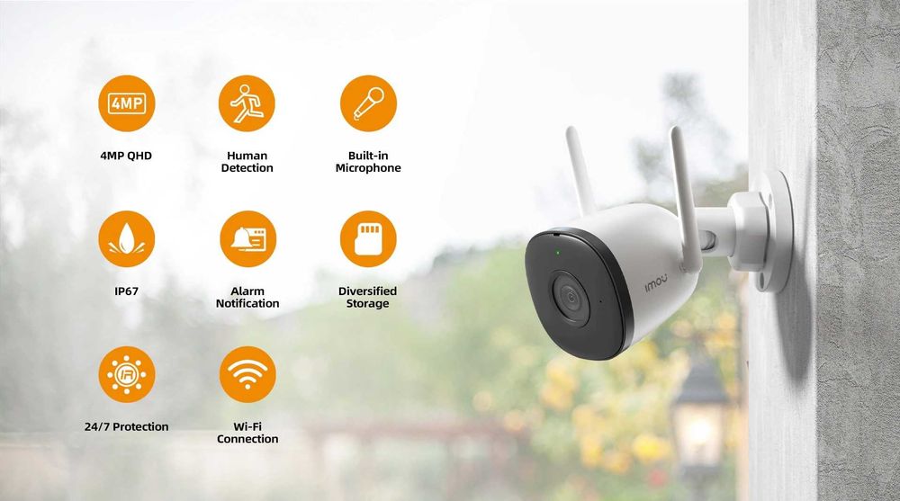 IP камера 4мп c WI-FI Imou Bullet 2C (IPC-F42P)   -   Акционная цена