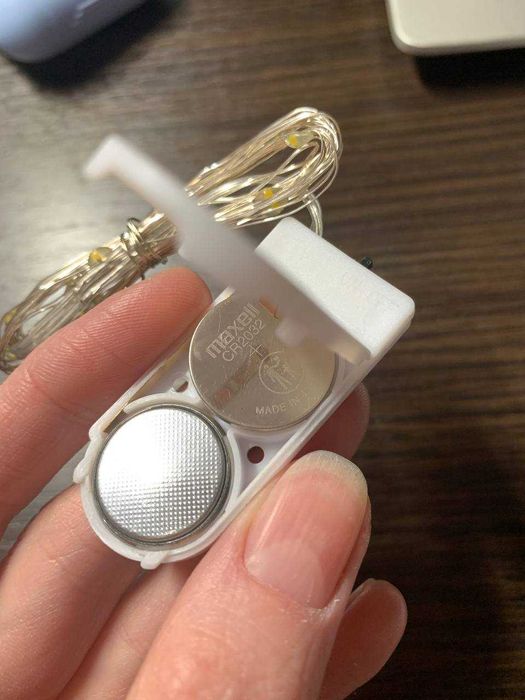 Гірлянда на батарейках 1 метр 10 LED різні кольори гирлянда герлянда