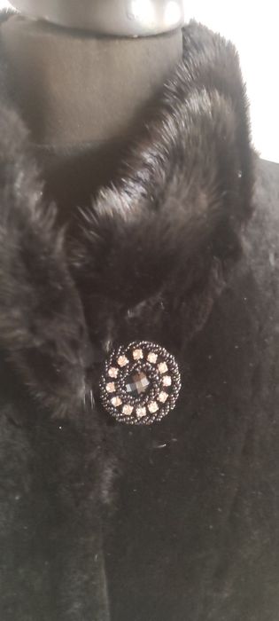 Futerko naturalne muflon norka czarne