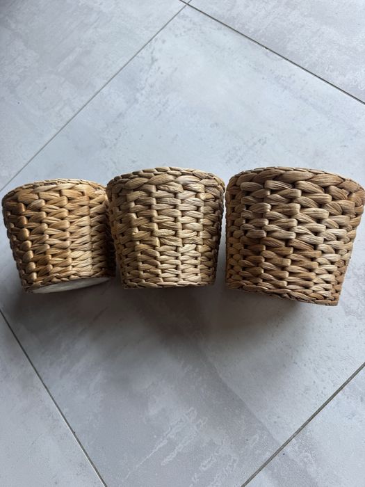 Osłonki na doniczki wiklinowe IKEA