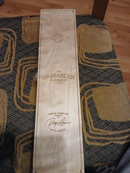 Nóż kuchenny ze stali damasceńskiej, 33 cm, nóż Kiritsuke – profesjon